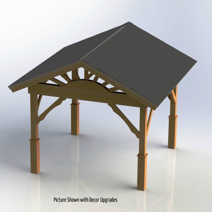 Gazebo with Gable Roof Downloadable Building Plans