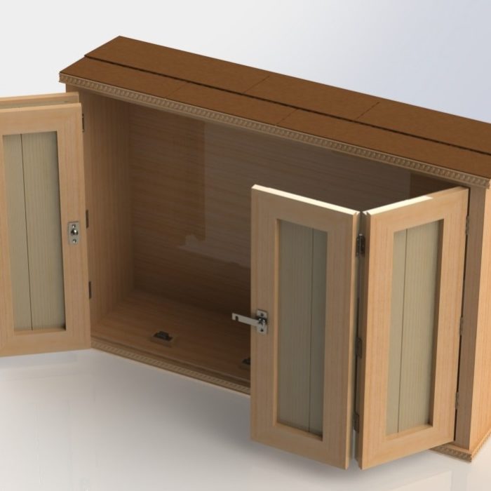 Outdoor TV Cabinet with Bi-Fold Doors Downloadable Building Plan – DIY  Backyard