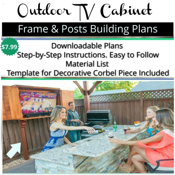 Outdoor TV Cabinet Frame & Posts Building Plans
