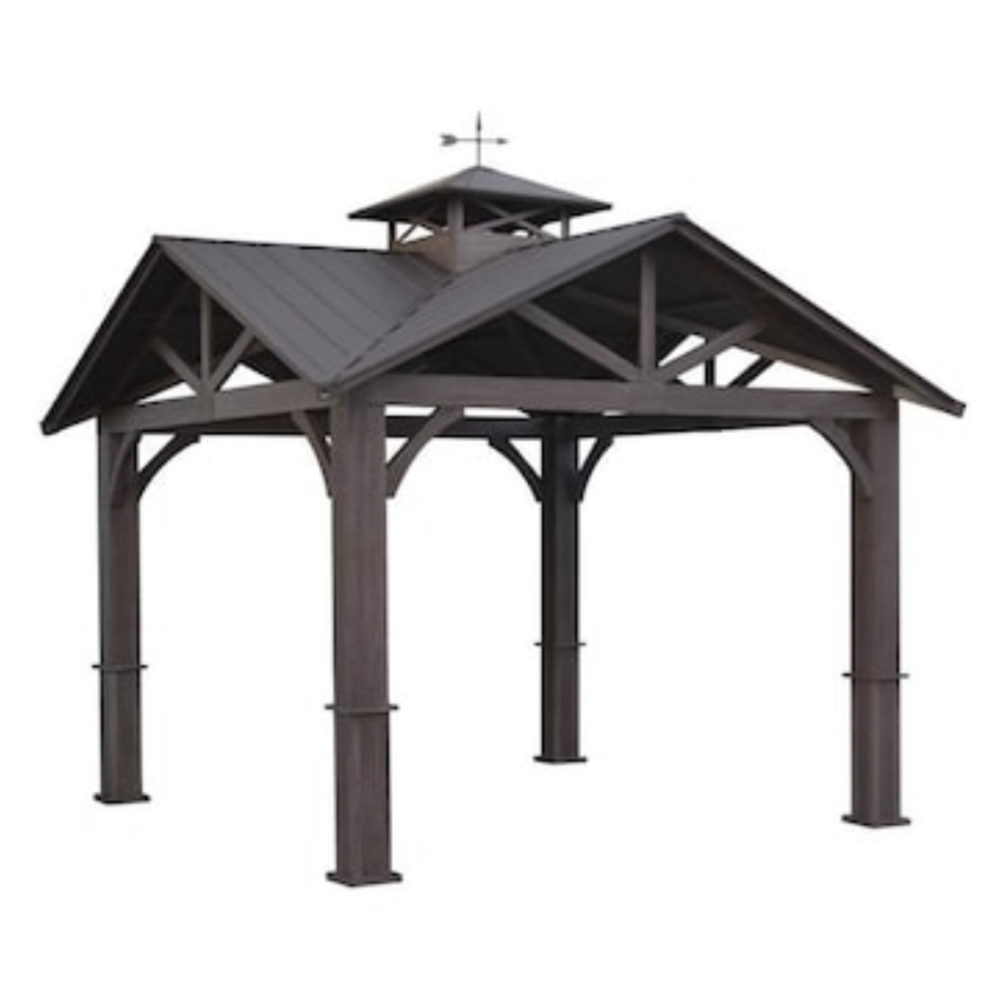 Gazebo with 4Sided Gable Roof Downloadable Building Plans DIY Backyard