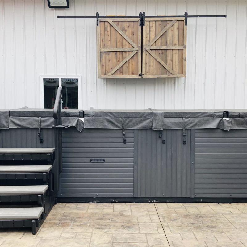 Outdoor TV with Barn Doors Downloadable Building Plan DIY